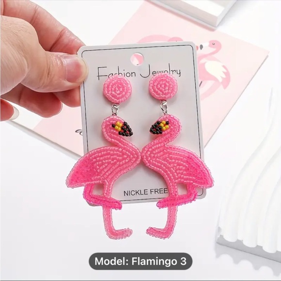 Jewelry - Flamingo earrings | NWT